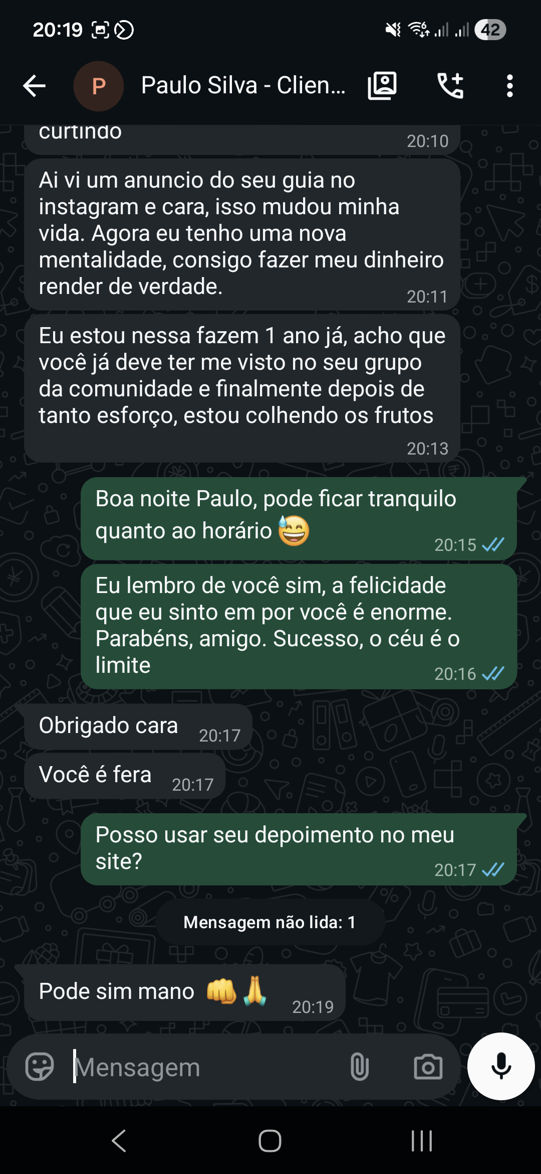 Depoimento de cliente 3