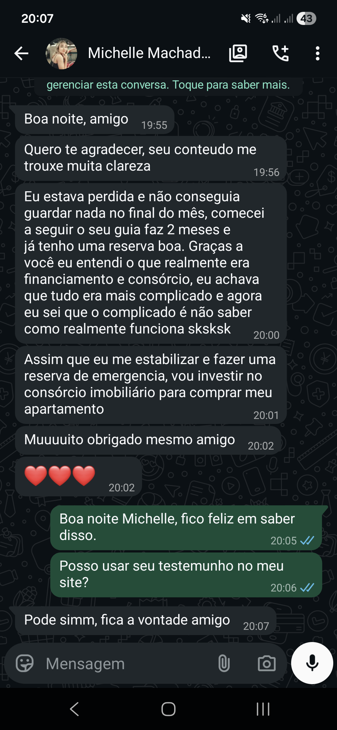 Depoimento de cliente 2